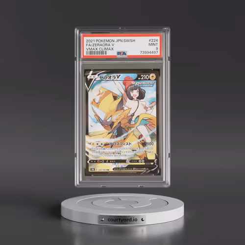 2021 Pokémon Sword & Shield Vmax Climax #224 Zeraora V - Holo Full Art (PSA 9 MINT)
