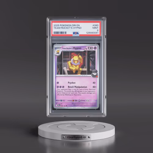 2025 Pokémon Dri EN-Destined Rivals #080 Team Rocket's Hypno (PSA 9 MINT)