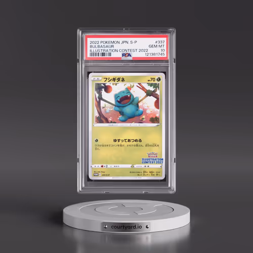 2022 Pokémon S Promo #337 Bulbasaur - Illustration Contest 2022 (PSA 10 GEM MINT)