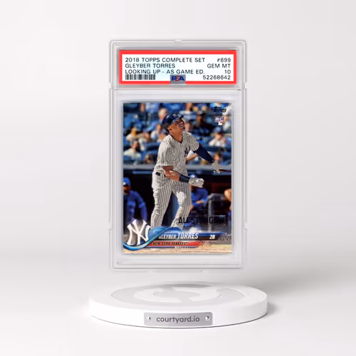 2018 Topps Complete Set #699 Gleyber Torres - Looking Up-All-Star Game Edition (PSA 10 GEM MINT)