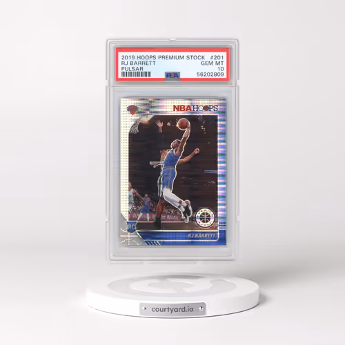 2019 Panini Hoops Premium Stock #201 RJ Barrett - Pulsar (PSA 10 GEM MINT)