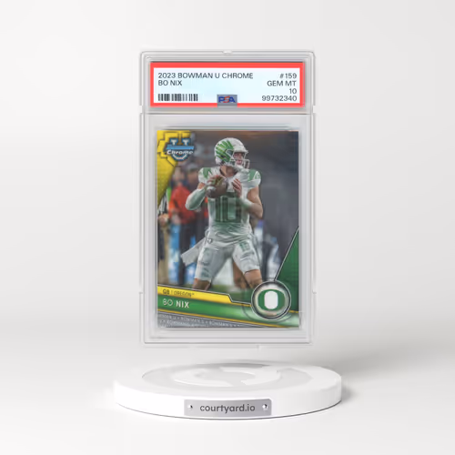 2023 Bowman University Chrome #159 Bo Nix (PSA 10 GEM MINT)