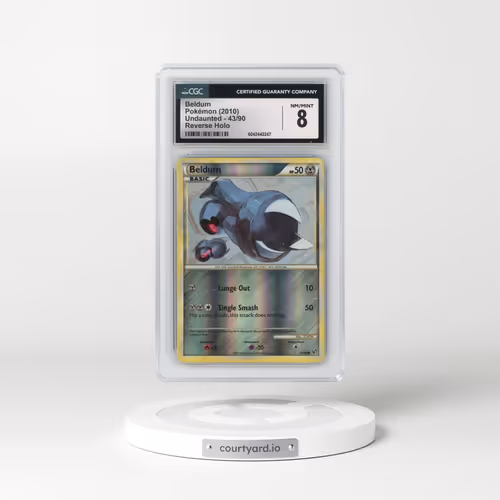 2010 Undaunted #43/90 Beldum - Reverse Holo (CGC 8 NM-MT)