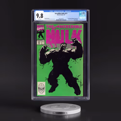 Incredible Hulk #377 CGC 9.8 White Pages (Marvel Comics, 1/91) - Universal