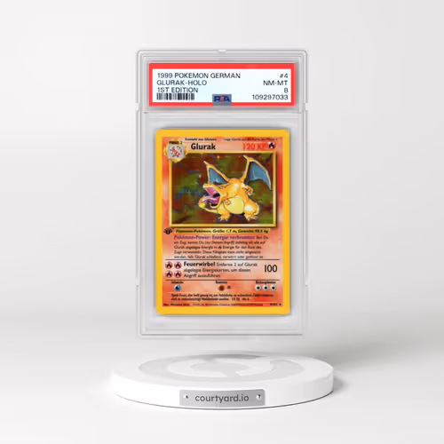 1999 Pokémon #4 Glurak - 1st Edition Holo (PSA 8 NM-MT)