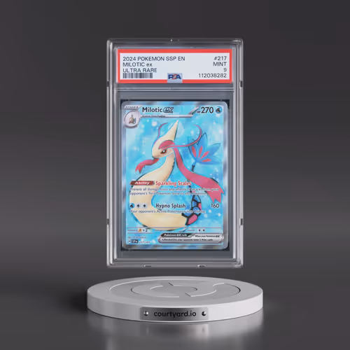 2024 Pokémon Ssp EN-Surging Sparks #217 Milotic EX - Holo Ultra Rare (PSA 9 MINT)