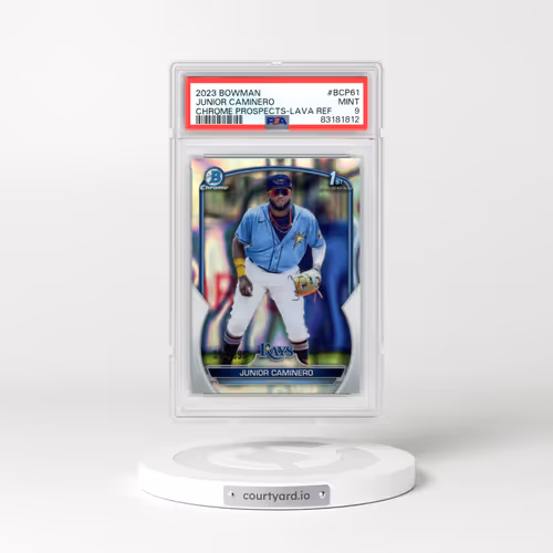 2023 Bowman Chrome Prospects #BCP61 Junior Caminero - Lava Refractor (PSA 9 MINT)