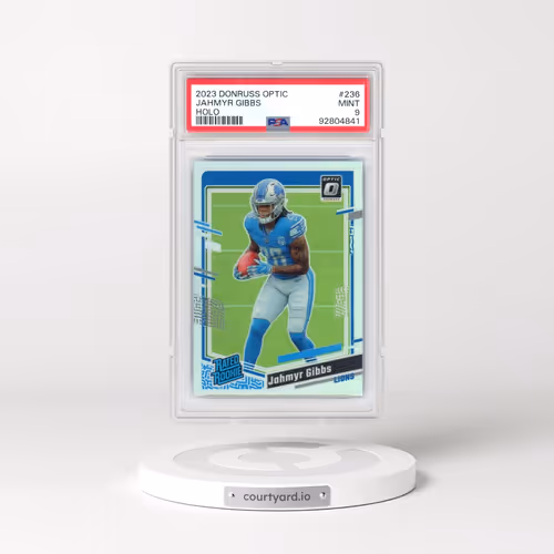 2023 Panini Donruss Optic #236 Jahmyr Gibbs - Holo (PSA 9 MINT)