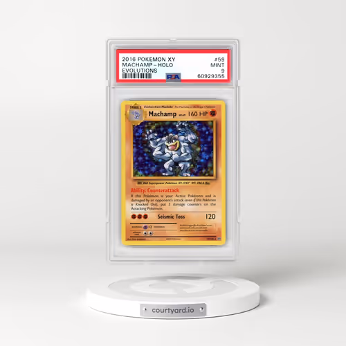 2016 Pokémon XY Evolutions #59 Machamp - Holo (PSA 9 MINT)