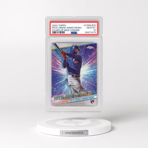 2024 Topps Stars of MLB Chrome #CSMLB25 Pete Crow-Armstrong (PSA 10 GEM MINT)