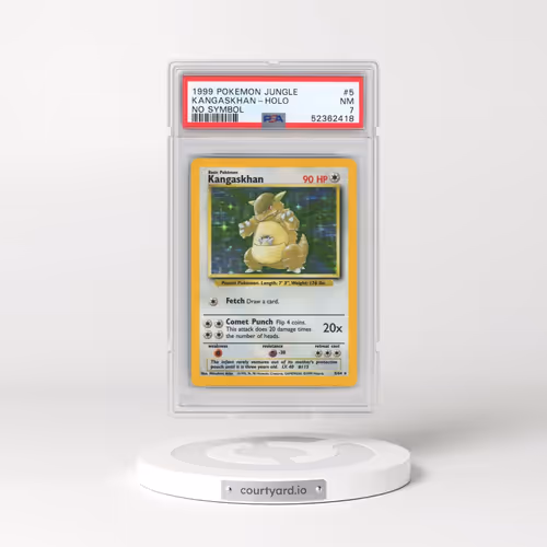 1999 Pokémon Jungle #5 Kangaskhan - Holo No Symbol (PSA 7 NM)
