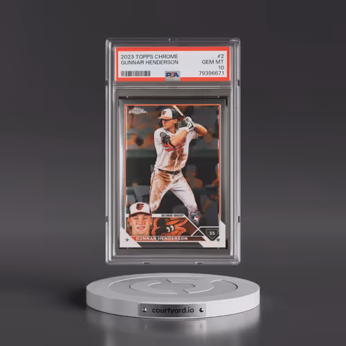 2023 Topps Chrome #2 Gunnar Henderson (PSA 10 GEM MINT)