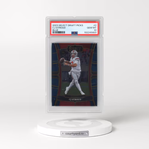 2023 Panini Select Draft Picks #2 CJ Stroud - Blue (PSA 10 GEM MINT)