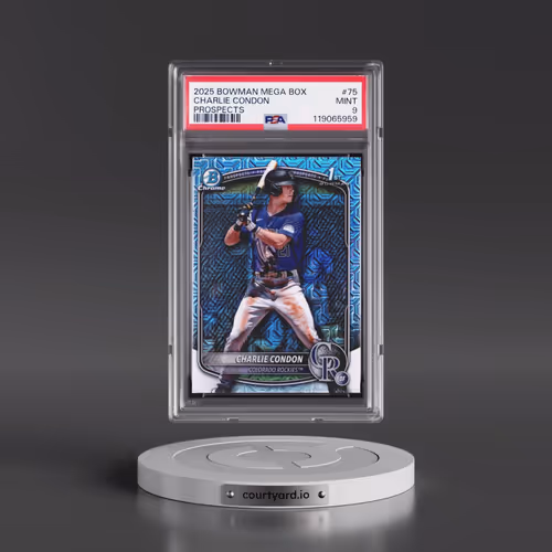 2025 Bowman Mega Box Chrome Prospects #75 Charlie Condon (PSA 9 MINT)