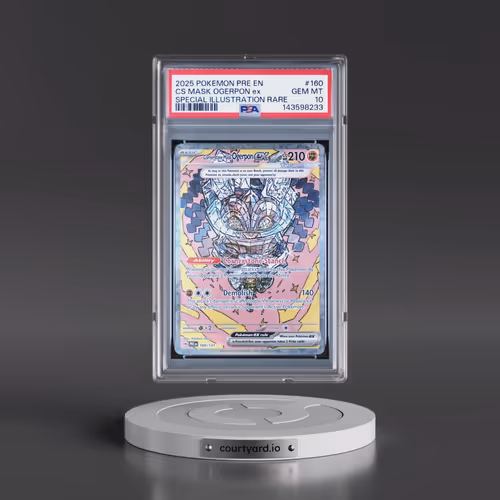 2025 Pokémon Pre EN-Prismatic Evolutions #160 Cornerstone Mask Ogerpon EX - Holo Special Illustratio