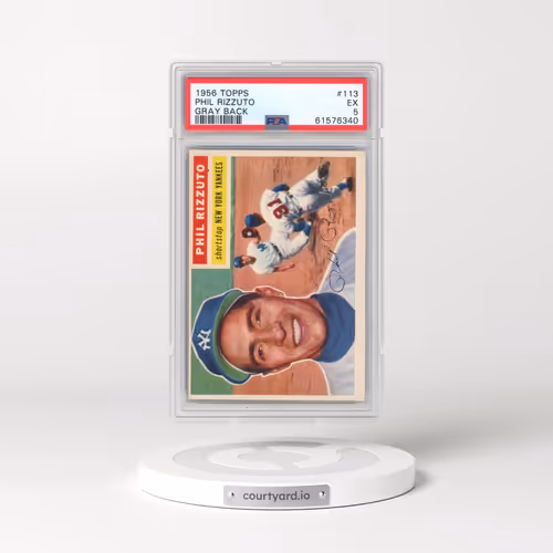 1956 Topps #113 Phil Rizzuto - Gray Back (PSA 5 EX)