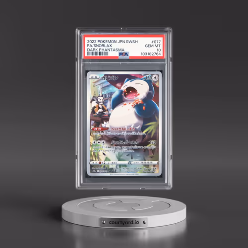 2022 Pokémon Sword & Shield Dark Phantasma #077 Snorlax - Full Art (PSA 10 GEM MINT)