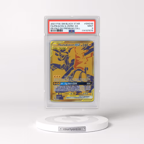2021 Pokémon SM Black Star Promo #SM248 Pikachu & Zekrom GX - Holo Full Art Pikachu & Zekrom GX Prem