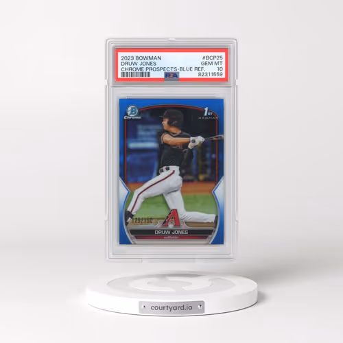2023 Bowman Chrome Prospects #BCP25 Druw Jones - Blue Refractor (PSA 10 GEM MINT)