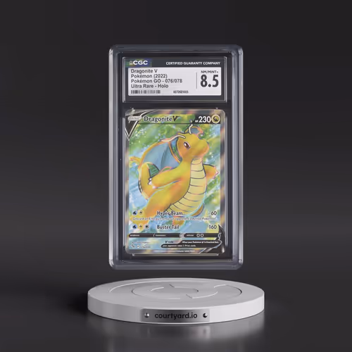 2022 Pokémon GO #076/078 Dragonite V - Ultra Rare Holo (CGC 8.5 NM-MT+)