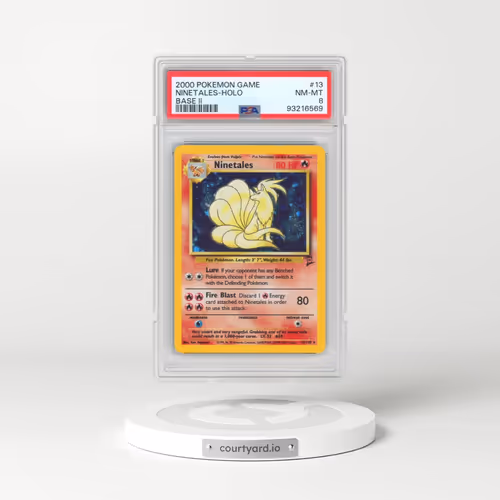 2000 Pokémon Game Base II #13 Ninetales - Holo (PSA 8 NM-MT)