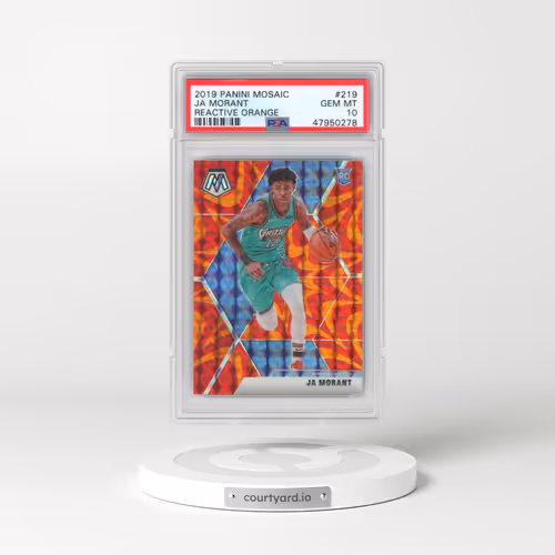 2019 Panini Mosaic #219 Ja Morant - Reactive Orange (PSA 10 GEM MINT)