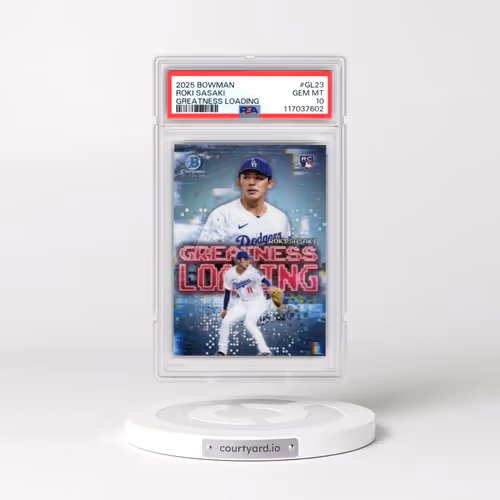 2025 Bowman Greatness Loading #GL23 Roki Sasaki (PSA 10 GEM MINT)