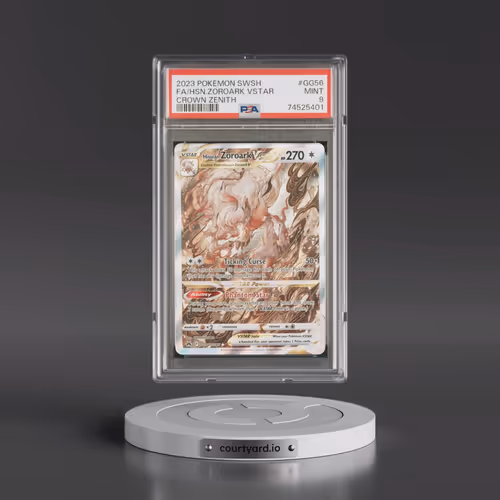 2023 Pokémon Sword and Shield Crown Zenith #GG56 Hisuian Zoroark Vstar - Full Art (PSA 9 MINT)