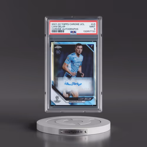 2021 Topps Chrome UEFA Champions League Chrome Autographs #LD Liam Delap (PSA 9 MINT)