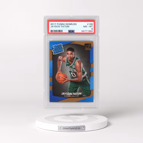 2017 Panini Donruss #198 Jayson Tatum (PSA 8 NM-MT)