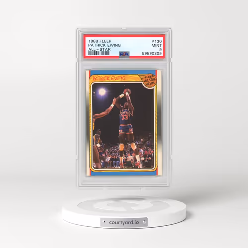 1988 Fleer #130 Patrick Ewing - All-Star (PSA 9 MINT)