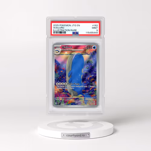 2025 Pokémon Jtg EN-Journey Together #162 Wailord - Illustration Rare (PSA 9 MINT)