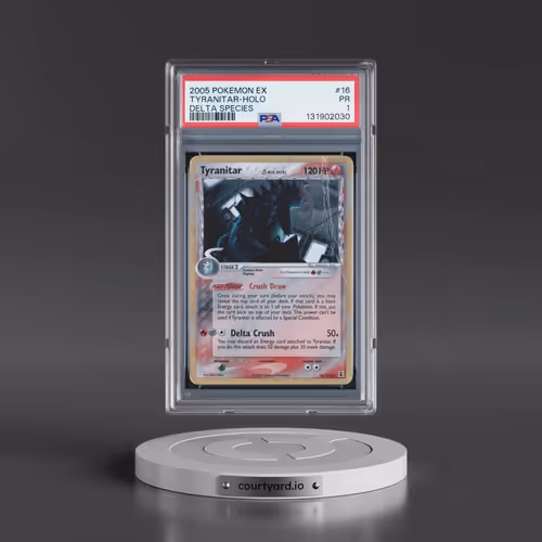 2005 Pokémon EX Delta Species #16 Tyranitar - Holo (PSA 1 PR)