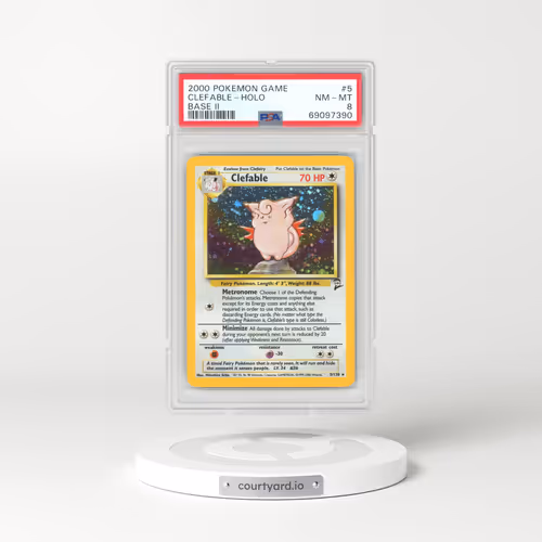 2000 Base Set 2 #5 Clefable - Holo (PSA 8 NM-MT)