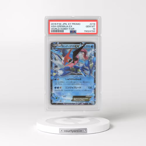 2016 Pokémon XY Promo #218 Ash-Greninja EX - Holo World Hobby Fair (PSA 10 GEM MINT)