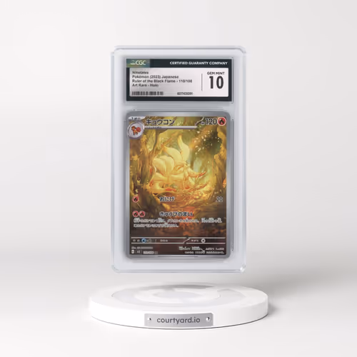 2023 Ruler of the Black Flame #110/108 Ninetales - Art Rare Holo (CGC 10 GEM MINT)