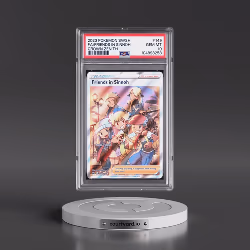 2023 Pokémon Sword and Shield Crown Zenith #149 Friends in Sinnoh - Full Art (PSA 10 GEM MINT)