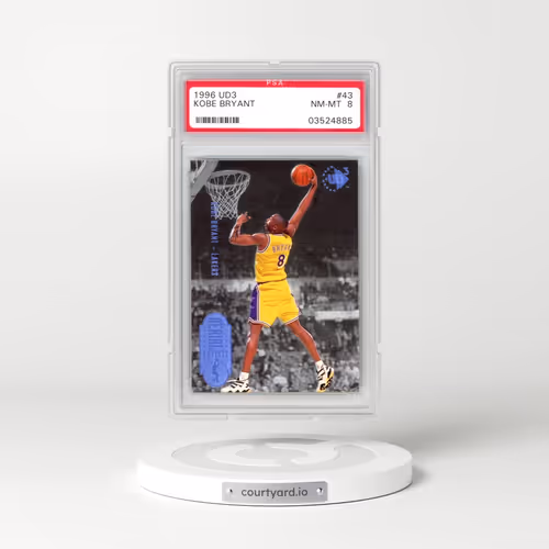 1996 UD3 #43 Kobe Bryant (PSA 8 NM-MT)