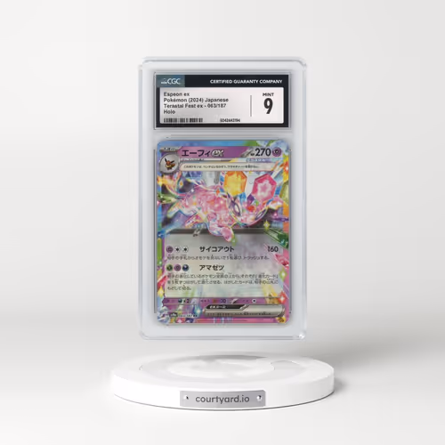 2024 Pokémon Sv8a-Terastal Fest EX #063 Espeon EX - Holo (CGC 9 MINT)