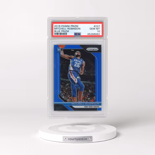 2018 Panini Prizm #227 Mitchell Robinson - Blue Prizm (PSA 10 GEM MINT)