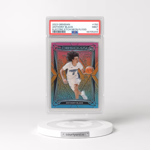 2023 Panini Obsidian #150 Anthony Black - Electric Etch Neon Flood (PSA 9 MINT)