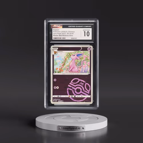 2025 Gem Pack Volume 2 - CBB2C - Simplified #05 10/14 Espeon - Reverse Holo Master Ball (CGC 10 GEM