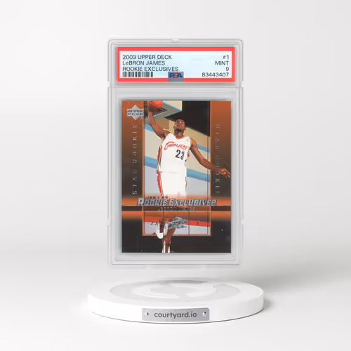 2003 Upper Deck Rookie Exclusives #1 LeBron James (PSA 9 MINT)