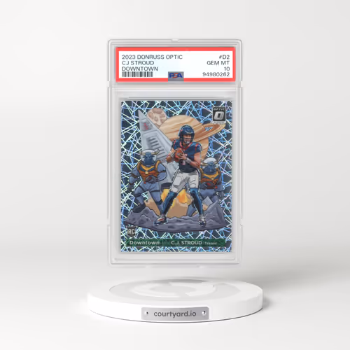 2023 Panini Donruss Optic Downtown! #D2 CJ Stroud (PSA 10 GEM MINT)