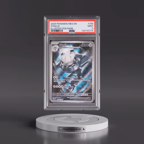 2025 Pokémon Meg EN-Mega Evolution #150 Steelix - Illustration Rare (PSA 9 MINT)