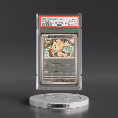 2023 Pokémon Sv2a-Pokemon 151 #052 Meowth - Reverse Holo Master Ball (PSA 10 GEM MINT)