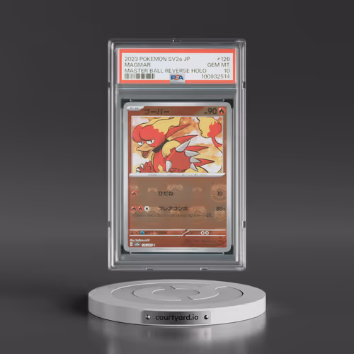 2023 Pokémon Sv2a-Pokemon 151 #126 Magmar - Reverse Holo Master Ball (PSA 10 GEM MINT)