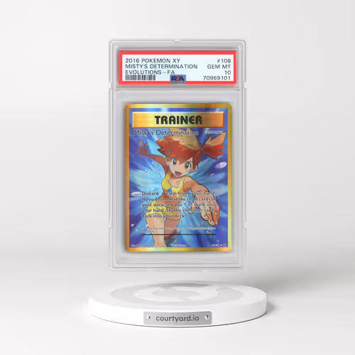 2016 Pokémon XY Evolutions #108 Misty's Determination - Full Art (PSA 10 GEM MINT)