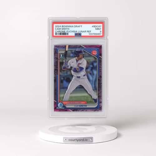 2024 Bowman Draft #BDC67 Cam Smith - Chrome-Fuchsia Lunar Refractor (PSA 9 MINT)