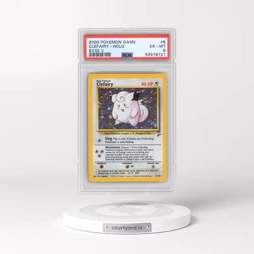 2000 Pokémon Game Base II #6 Clefairy - Holo (PSA 6 EX-MT)